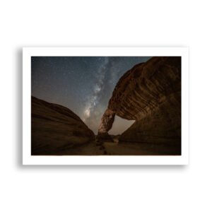 Milky Way over Rainbow Rock in AlUla