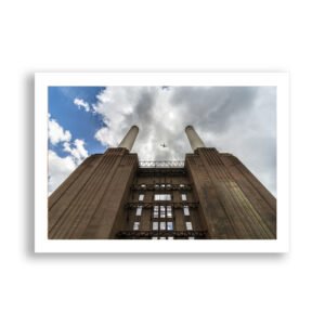 Plane over Battersea Power Station - London