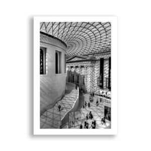 Shadows in British Museum's Great Court - London