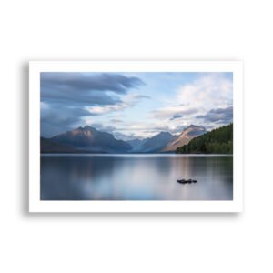 Still water on Lake McDonald, Montana - USA