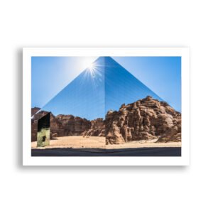 Sunburst over Maraya Concert Hall - AlUla, Saudi Arabia