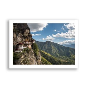 Taktshang Monastery perched on a cliffside in Bhutan