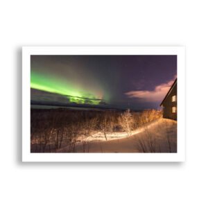 Watching the aurora from home - Abisko, Lapland