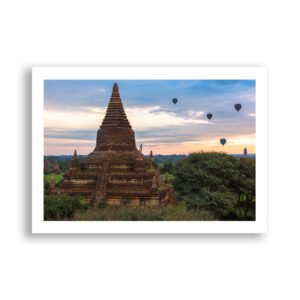 Watching the sunrise from a Bagan pagoda, Myanmar